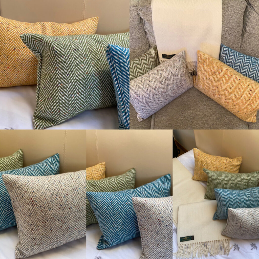 Tweed Cushion Covers Handwoven Tweed